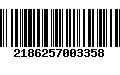 Código de Barras 2186257003358