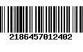 Código de Barras 2186457012402