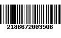 Código de Barras 2186672003506