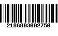 Código de Barras 2186803002750