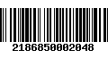 Código de Barras 2186850002048