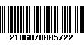 Código de Barras 2186870005722