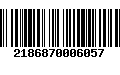 Código de Barras 2186870006057