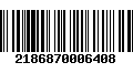 Código de Barras 2186870006408