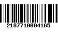 Código de Barras 2187710004165