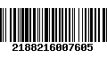 Código de Barras 2188216007605