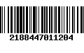 Código de Barras 2188447011204