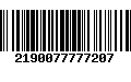 Código de Barras 2190077777207