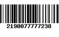 Código de Barras 2190077777238
