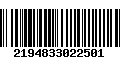 Código de Barras 2194833022501