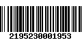 Código de Barras 2195230001953