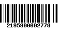 Código de Barras 2195900002778