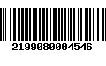 Código de Barras 2199080004546