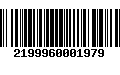 Código de Barras 2199960001979