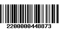 Código de Barras 2200000448873