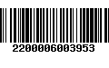 Código de Barras 2200006003953