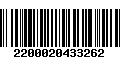 Código de Barras 2200020433262