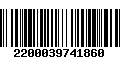 Código de Barras 2200039741860