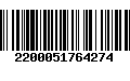 Código de Barras 2200051764274