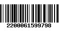 Código de Barras 2200061599798