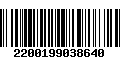 Código de Barras 2200199038640