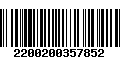 Código de Barras 2200200357852