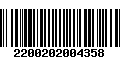 Código de Barras 2200202004358