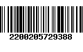 Código de Barras 2200205729388