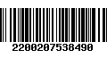 Código de Barras 2200207538490