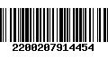 Código de Barras 2200207914454