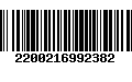 Código de Barras 2200216992382