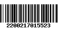 Código de Barras 2200217015523