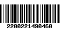 Código de Barras 2200221490460