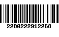 Código de Barras 2200222912268