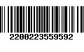 Código de Barras 2200223559592