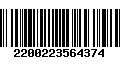 Código de Barras 2200223564374