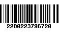 Código de Barras 2200223796720