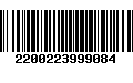 Código de Barras 2200223999084