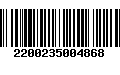 Código de Barras 2200235004868