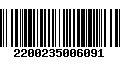 Código de Barras 2200235006091