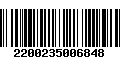 Código de Barras 2200235006848