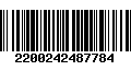 Código de Barras 2200242487784