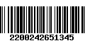 Código de Barras 2200242651345