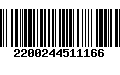 Código de Barras 2200244511166