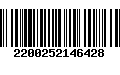 Código de Barras 2200252146428