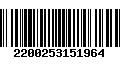 Código de Barras 2200253151964