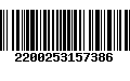 Código de Barras 2200253157386