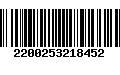 Código de Barras 2200253218452