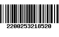 Código de Barras 2200253218520