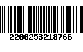 Código de Barras 2200253218766